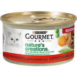 Purina Gourmet Nature's Creations Adult with Beef, Peas & Carrots in Gravy 85gr