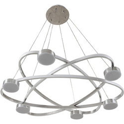 ARlight PDC 684-80 SL Κρεμαστό Φωτιστικό Οροφής Πολύφωτο LED Ασημί 0103476