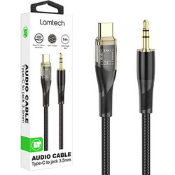 Καλώδιο Ήχου Lamtech (LAM113386) Type-C σε 3.5mm Jack - 1m - Black LAM113386