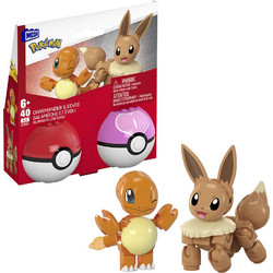 MEGA POKEMON POKEBALL 40 τεμ ΣΕΤ ΤΩΝ 2 - CHARMANDER & EEVEE (JCR81)