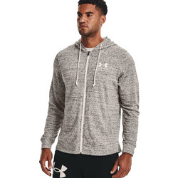 Under Armour Rival Terry Ανδρική Ζακέτα Φούτερ με Κουκούλα και Φερμουάρ Γκρι 1370409-112