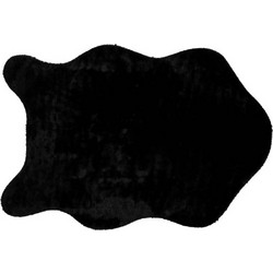 Kipper Reglisse Χαλί Ορθογώνιο Sheepskin Γούνινο 60x90cm Black