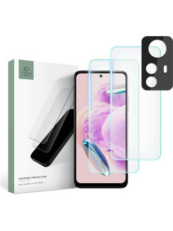 Tech Protect Supreme Set Γυαλί Προστασίας 9H για Xiaomi REDMI NOTE 12S και ΓΥΑΛΙ Camera - - ΔΙΑΦΑΝΟ