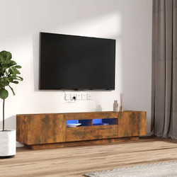 vidaXL Έπιπλο Τηλεόρασης Ξύλινο Δρυς με Φωτισμό Led 3120167