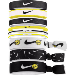 Nike Mixed Ponytail Holder 9 Pack Black / Opti Yellow / White