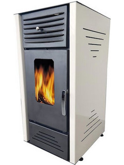 Thermosteel P8 Aero Grey Beige Σόμπα Pellet Αερόθερμη 8kW