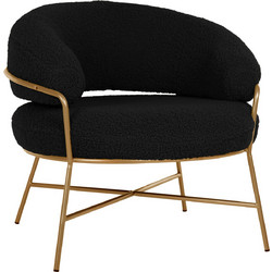 HomeMarkt Πολυθρόνα Μαύρη Trudi HM8639.24
