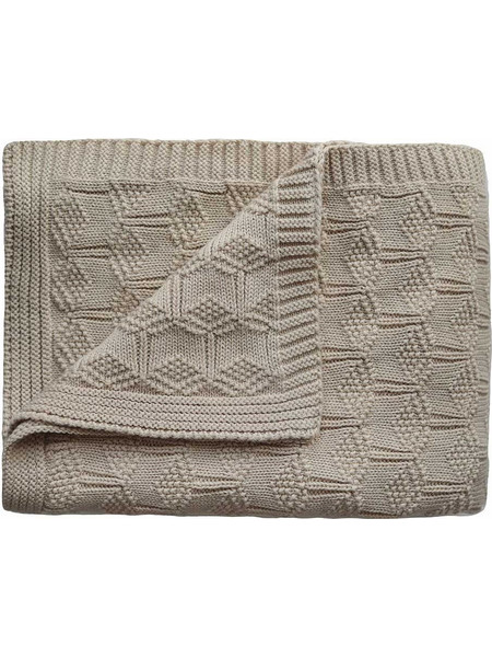 Mushie Honeycomb Κουβέρτα Αγκαλιάς Πλεκτή 80x100 Μπεζ