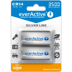 everActive Silver Line Rechargeable C 3500mAh 2τμχ