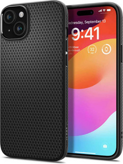 Spigen Liquid Air Back Cover Matte Black (iPhone 15 Plus)
