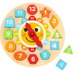 Tooky Toy Ξύλινο Ρολόι Σφηνώματα