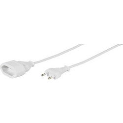 VIVANCO EURO EXTENSION CABLE WITH SHUTTER 3M white