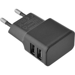 Lamtech Φορτιστής Χωρίς Καλώδιο με 2 Θύρες USB-A Black LAM020748