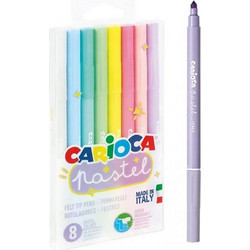 Carioca Pastel Μαρκαδόροι Ζωγραφικής Σετ 8 Χρώματα