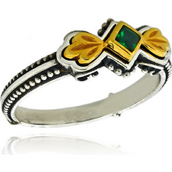 Δαχτυλίδι Anastasios Creations από Επιχρυσωμένο Ασήμι 925 με Πέτρα Ζιργκόν 042005