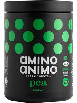 Amino Animo Organic Pea Φυτική Πρωτεΐνη Χωρίς Λακτόζη & Γλουτένη 500gr