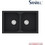 Sanitec Ultra Granite 806 Υποκαθήμενος Νεροχύτης Γρανίτη Αντιστρεφόμενος Ματ Grafite 79x50cm