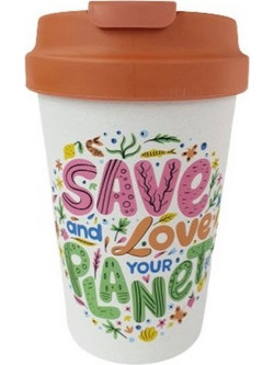 Chic Mic Ποτήρι Bamboo με Καπάκι Love Your Planet 350ml