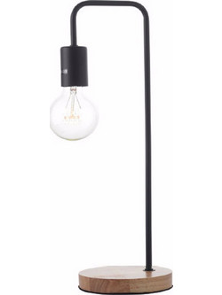 Aca KS1755BWD Πορτατίφ Ε27 Μαύρο Καφέ Π15xΥ48cm