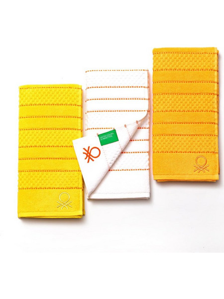 BENETTON Σετ 3 Πετσέτες Κουζίνας 50Χ70cm 100% Cotton Tevere BE-0229 BGBE000229