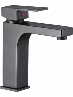 Inter Ceramic Μπαταρία Νιπτήρα Yasmina Black Μαύρη Ματ (1008866MB)