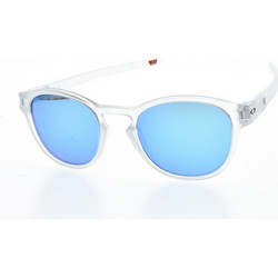 Oakley OO9265 65 Ανδρικά Γυαλιά Ηλίου Στρογγυλά Κοκάλινα Λευκά με Μπλε Καθρέπτη Φακό