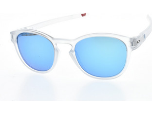 Oakley OO9265 65 Ανδρικά Γυαλιά Ηλίου Στρογγυλά Κοκάλινα Λευκά με Μπλε Καθρέπτη Φακό