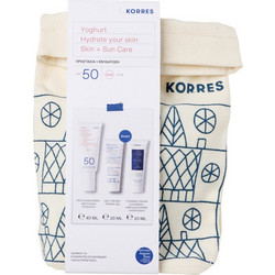 Korres Yoghurt Αντηλιακό Προσώπου SPF50 40ml + Κρέμα Προσώπου με Προβιοτικά 20ml + Κρέμα Καθαρισμού 20ml