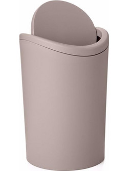 Dimitracas Χαρτοδοχείο TATAY Swing Bin Πλαστικό Taupe 6lt Φ19x28cm 06725.003