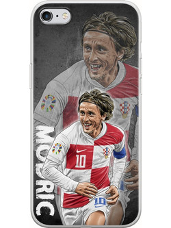 Θήκη Euro 2024 - Luka Modric iPhone 6 Plus / iPhone 6s Plus Flexible TPU (Διάφανη Σιλικόνη)