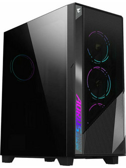 Gigabyte AC500G Black Gaming Midi Tower Κουτί Υπολογιστή με Πλαϊνό Παράθυρο