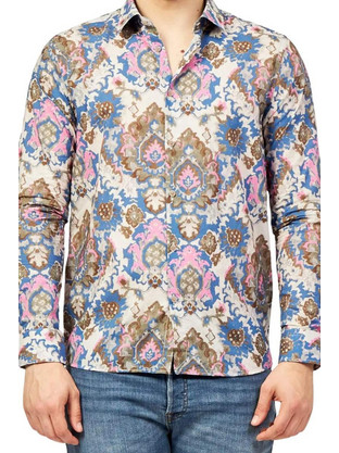 SEINSE Πουκάμισα Camicia M/L - ΠΟΛΥΧΡΩΜΟ
