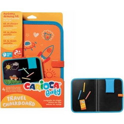 Σετ Πίνακα Κιμωλίας 21x29cm + 4 Κιμωλίες Carioca Baby 2+ Travel Chalkboard 43555