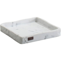 Δίσκος για προϊόντα μπάνιου Glamour marble σε χρώμα λευκό