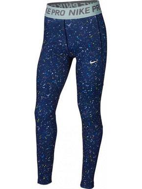 NIKE PRO GIRLS WARM PRINTED TRAINNING TIGHTS, Χρώμα MULTICOLOUR