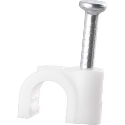 HYPER-FIX ΡΟΚΑ ΓΙΑ ΔΙΑΜΕΤΡΟ ΚΑΛΩΔΙΟΥ 6mm ΥΨΟΣ 7.4mm - ΚΑΡΦΙ 1.85x16mm ΑΣΠΡΟ - ΚΟΥΤΙ 100 ΤΕΜ