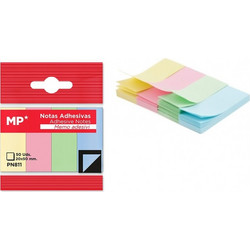 MP αυτοκόλλητοι σελιδοδείκτες PN811, 20x50mm, 200τμχ, χρωματιστοί PN811