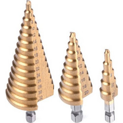 Amio - ΤΡΥΠΑΝΙΑ ΚΩΝΙΚΑ ΤΙΤΑΝΙΟΥ (HSS) 4-12mm/4-20mm/4-32mm - 3 TEM. (03271/AM)
