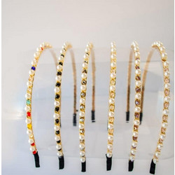 Azure Accessories Στέκα Μαλλιών με Πέρλες XA-0231