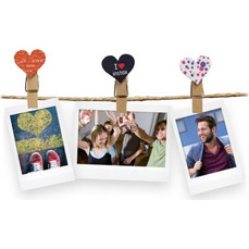 Fujifilm Instax Design Clips 10-Pack Heart