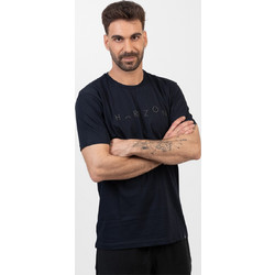 Ανδρικό T-Shirt Cotton4all HORIZON NAVY 24-910 - Μπλε Σκούρο