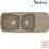 Sanitec Classic 311 Επικαθήμενος Νεροχύτης Γρανίτη Αντιστρεφόμενος Ματ Granite Taupe 120x51cm