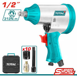 TOTAL ΣΕΤ ΑΕΡΟΚΛΕΙΔΟ 1/2" - 312Nm SUPER SELECT (TAT41125)