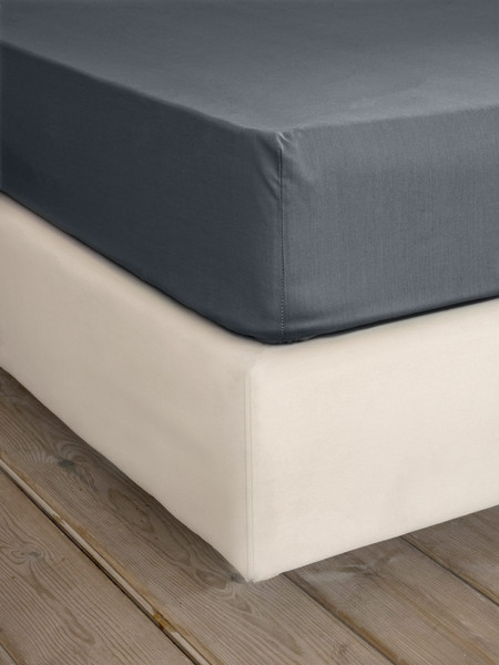Nima Σεντόνι Ημίδιπλο με Λάστιχο 120x200+32 Unicolors Midnight Grey
