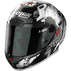 Nolan X-804 RS Ultra Carbon Checa White Κράνος Μηχανής