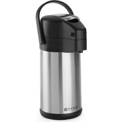 Κανάτα θερμός με τρόμπα air pot 3 lt, inox HENDI 445877