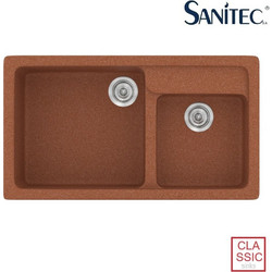 Sanitec Classic 317 Επικαθήμενος Νεροχύτης Γρανίτη Ματ Granite Terracotta 90x51cm