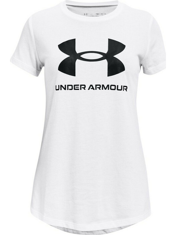 Under Armour Live Sportstyle Παιδικό T-Shirt Κοντομάνικο Λευκό 1361182-100
