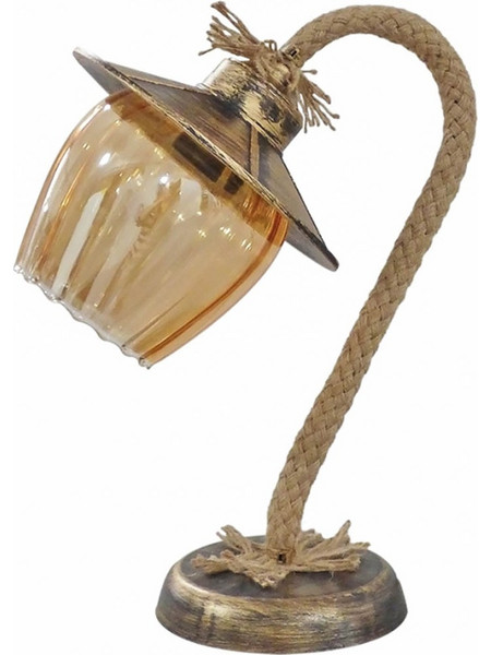 Heronia Lighting SP-15098PR Πορτατίφ Ε27 Διαφανές Bronze Π18.5xΥ34cm