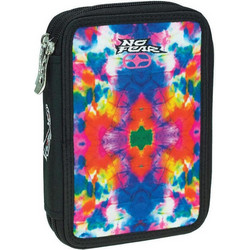 No Fear Color Tie Dye Κασετίνα Γεμάτη με 2 Θήκες Πολύχρωμη 348-21100